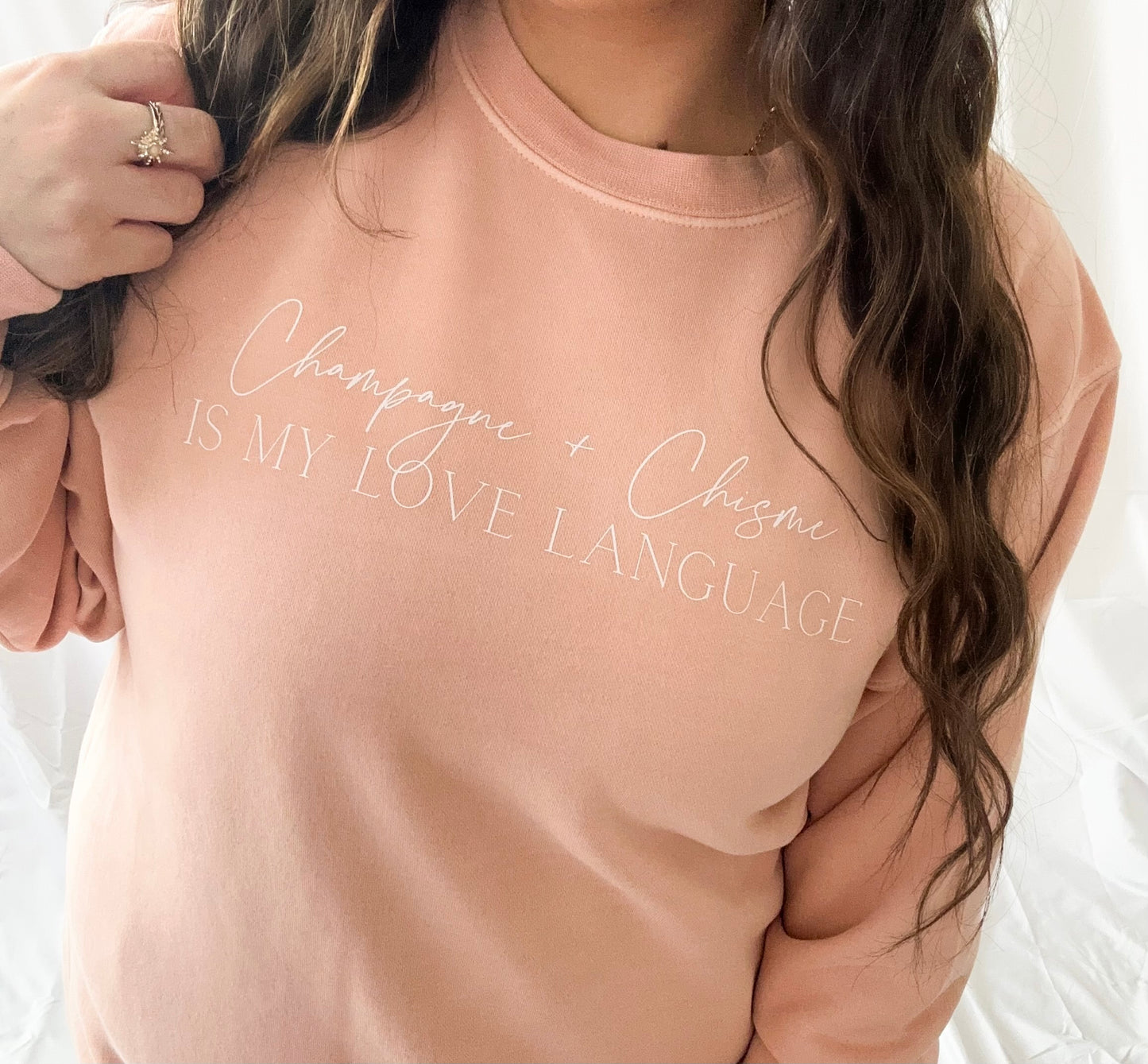 Champagne + Chisme Crewneck